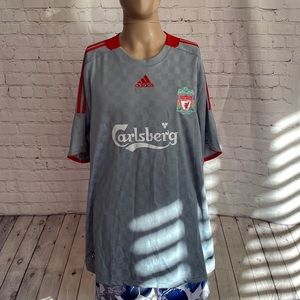 Vintage NWT Adidas 2008/09 Liverpool FC away soccer jersey.